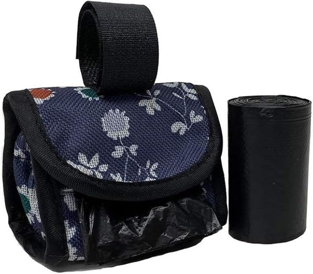 FiveStarPet Purse Style Dispenser with 2 Rolls Made in USA Easy Open Poop Bags Dog Waste Bags (Daisy)