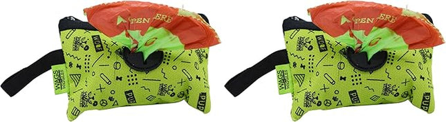 Wags & Wiggles Waste Bag Dispenser with 30 Dog Poop Bags | Pineapple Scented Doggie Bags & Adorable Dispenser | Strong Dog Waste Bags, Great for Everyday Use (Pack of 2)