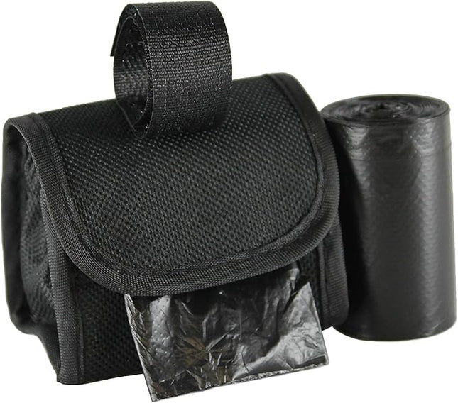 Five Star Pet Purse Style Dispenser with 2 Rolls Made in USA Easy Open Poop Bags Dog Waste Bags (Solid Black)